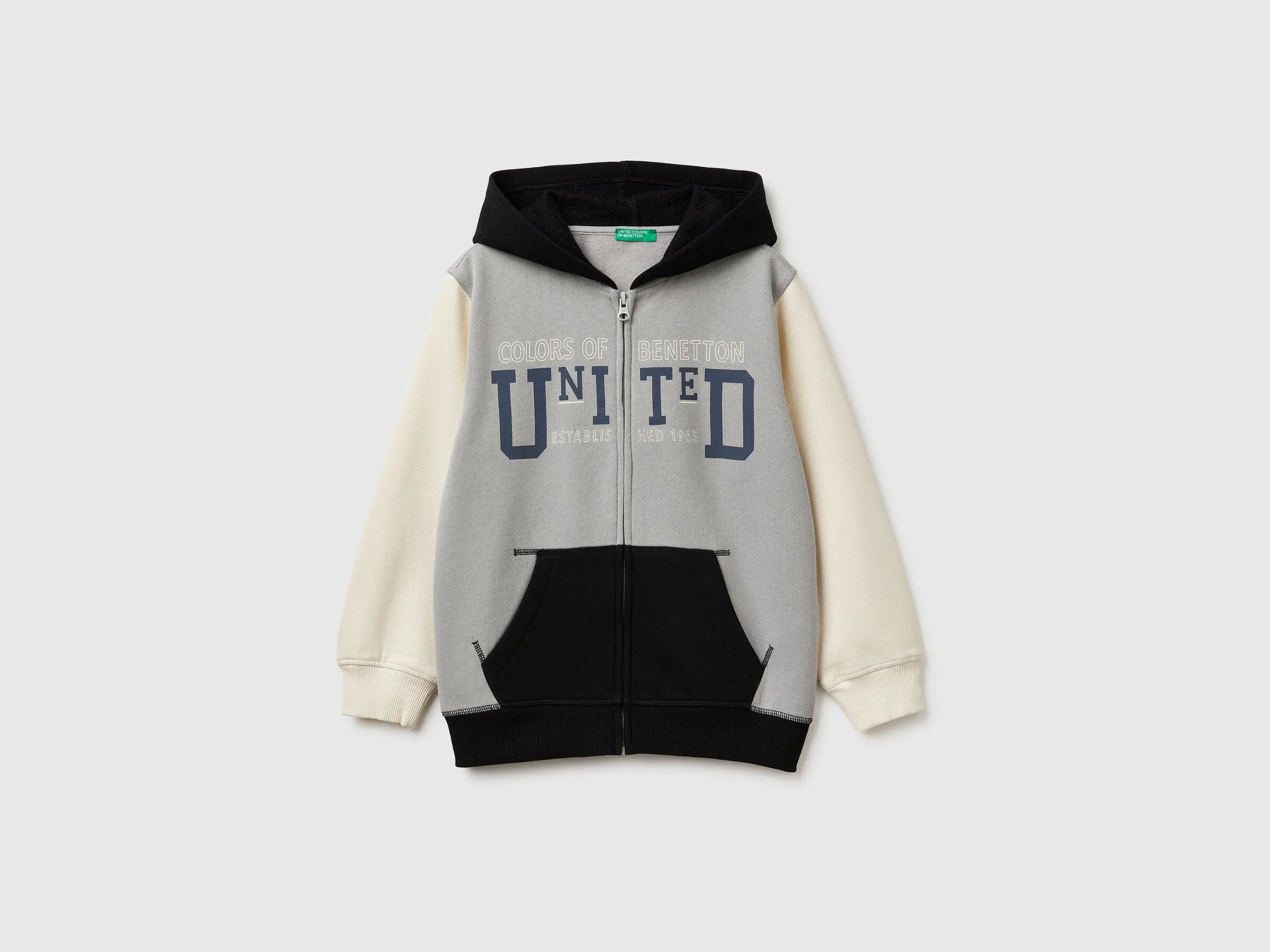 Benetton_Gray_Warm Hoodie_3EB5C505L_905_01