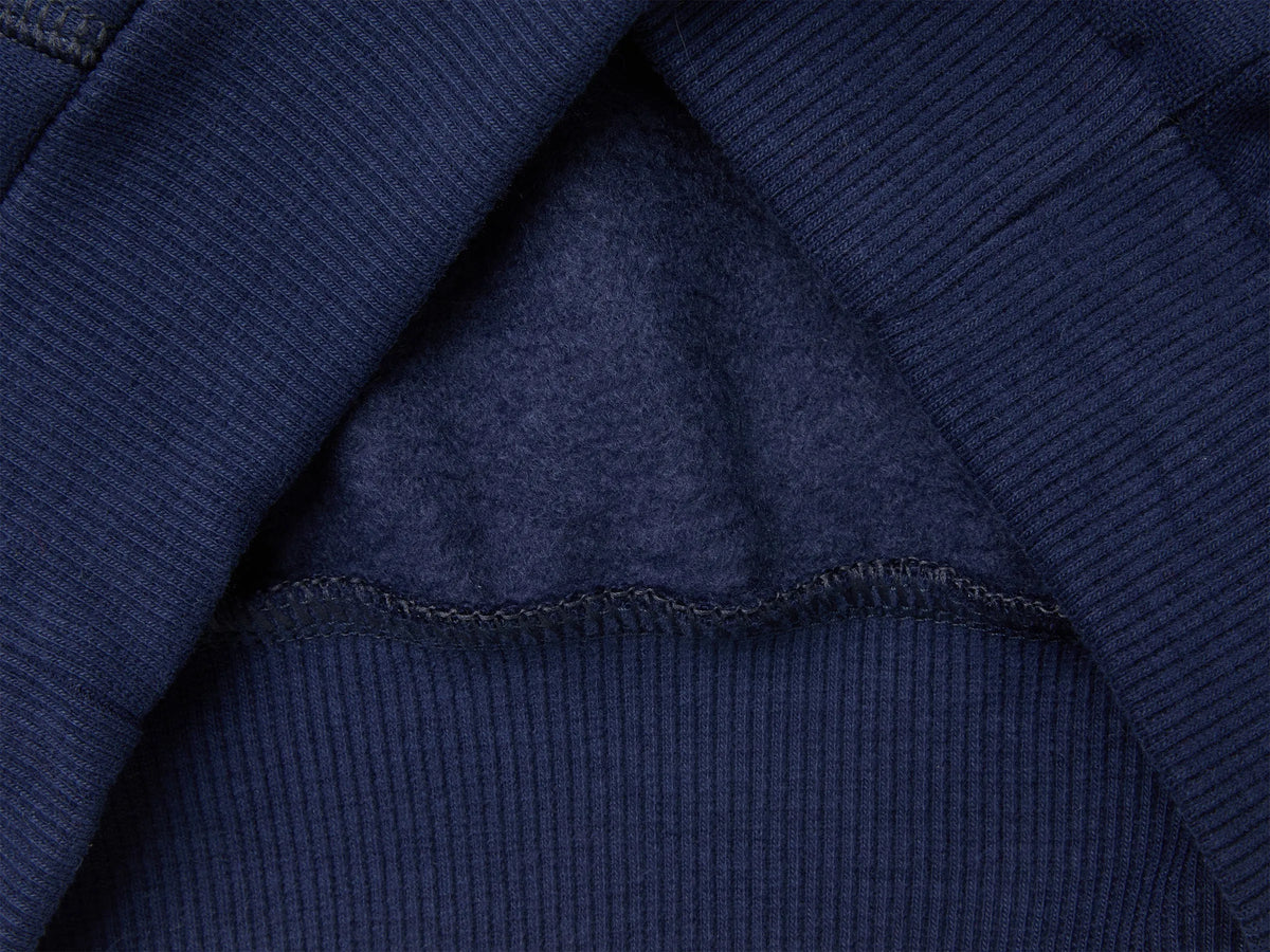 Benetton Blue Boys Warm Sweatshirt with Pouch Pocket SKU: 3EB5G10G0_905 Image 03