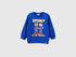 Benetton_Bright Blue_Regular Fit Spiderman ©Marvel Sweatshirt_3EB5G10L5_19R_01