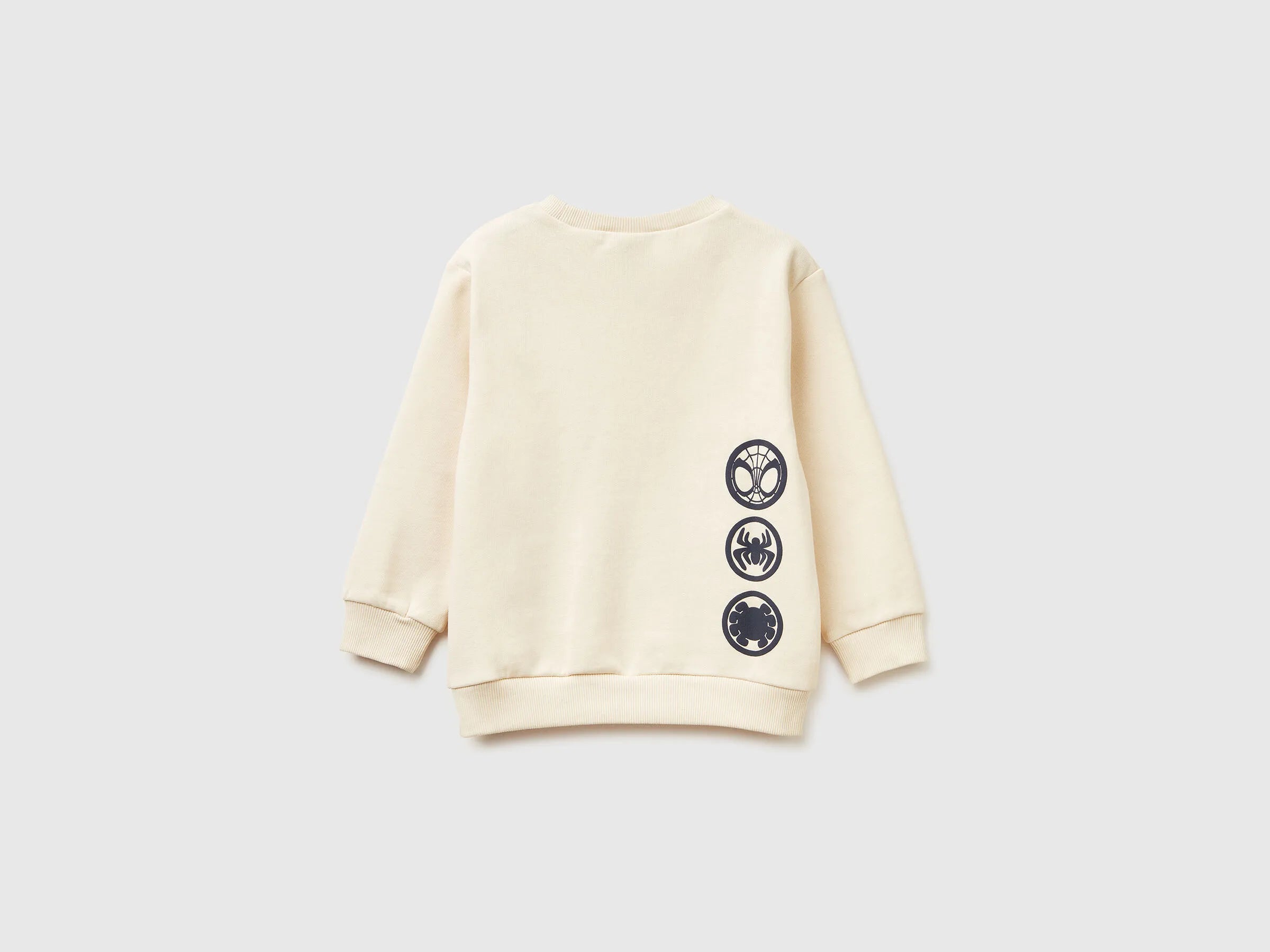 Benetton_Creamy White_Regular Fit Spiderman ©Marvel Sweatshirt_3EB5G10L5_3C9_02