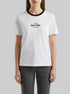 Benetton White Women T-Shirt with Embroidered Crest SKU: 3ECMD10C7_101 Image 00