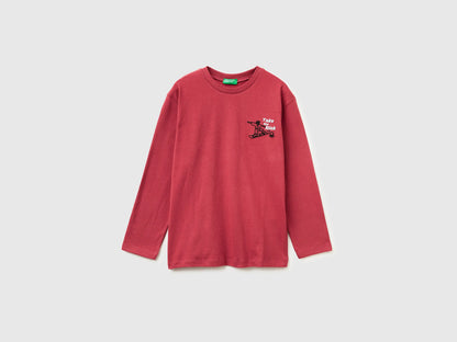 Benetton_Coral_T-Shirt in Warm Cotton with Print_3EG9C10R9_39J_01