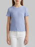 Benetton Lavender Girls Stretch Ribbed T-Shirt SKU: 3F1EG10HZ_13E Image 00