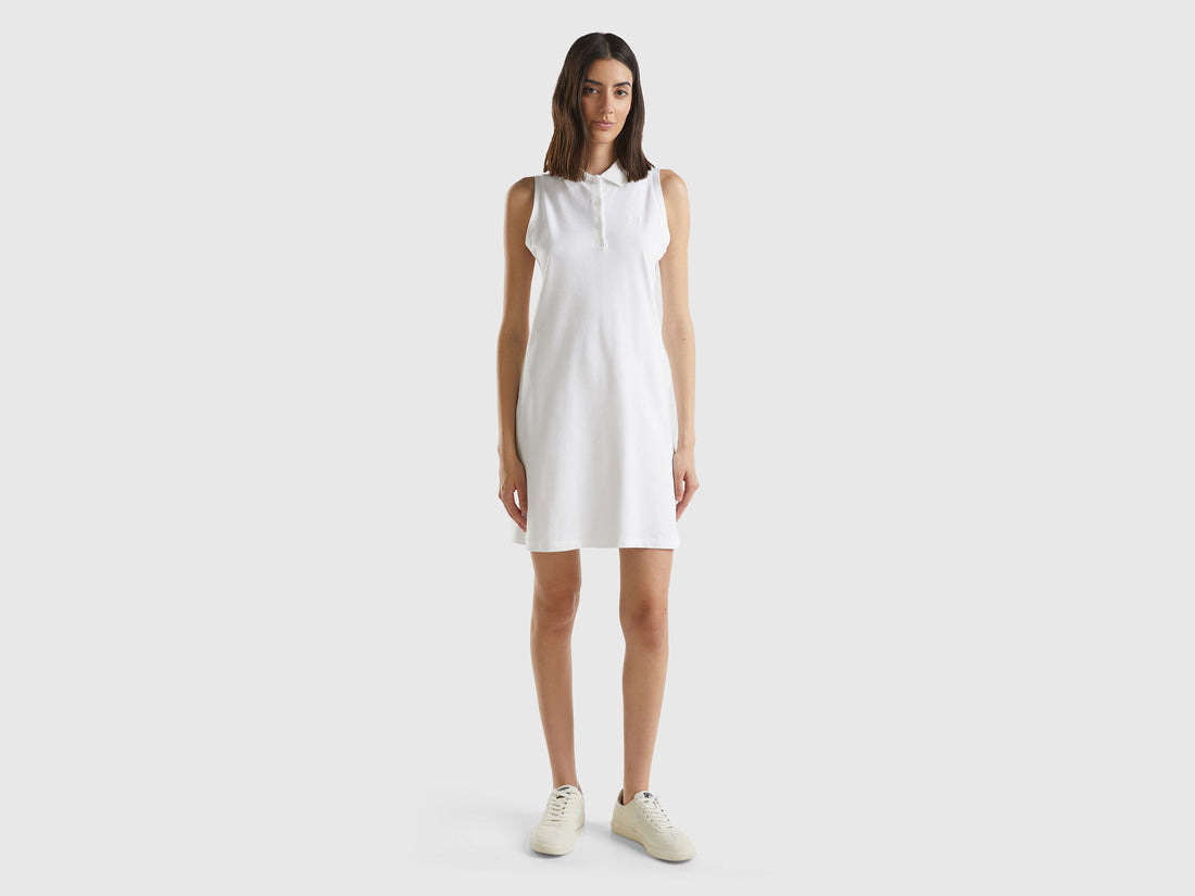 White Polo-Style Dress_3F9HDV01N_101_01