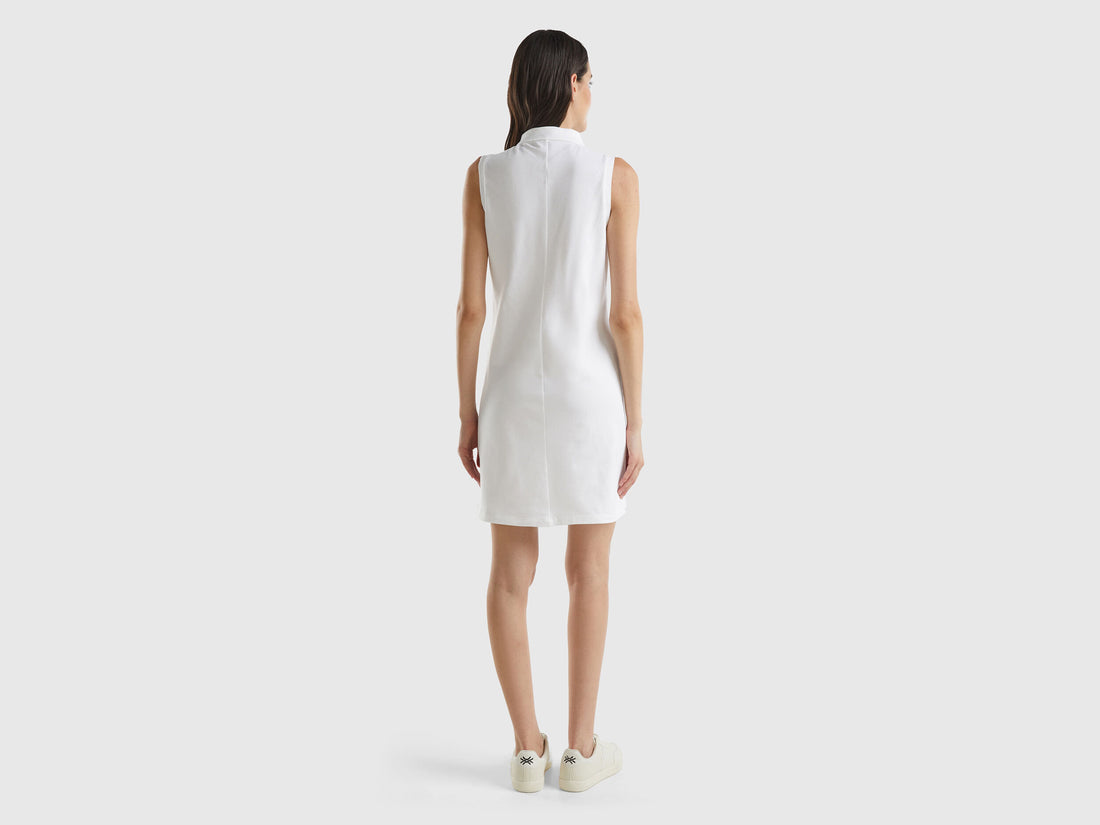 White Polo-Style Dress_3F9HDV01N_101_02