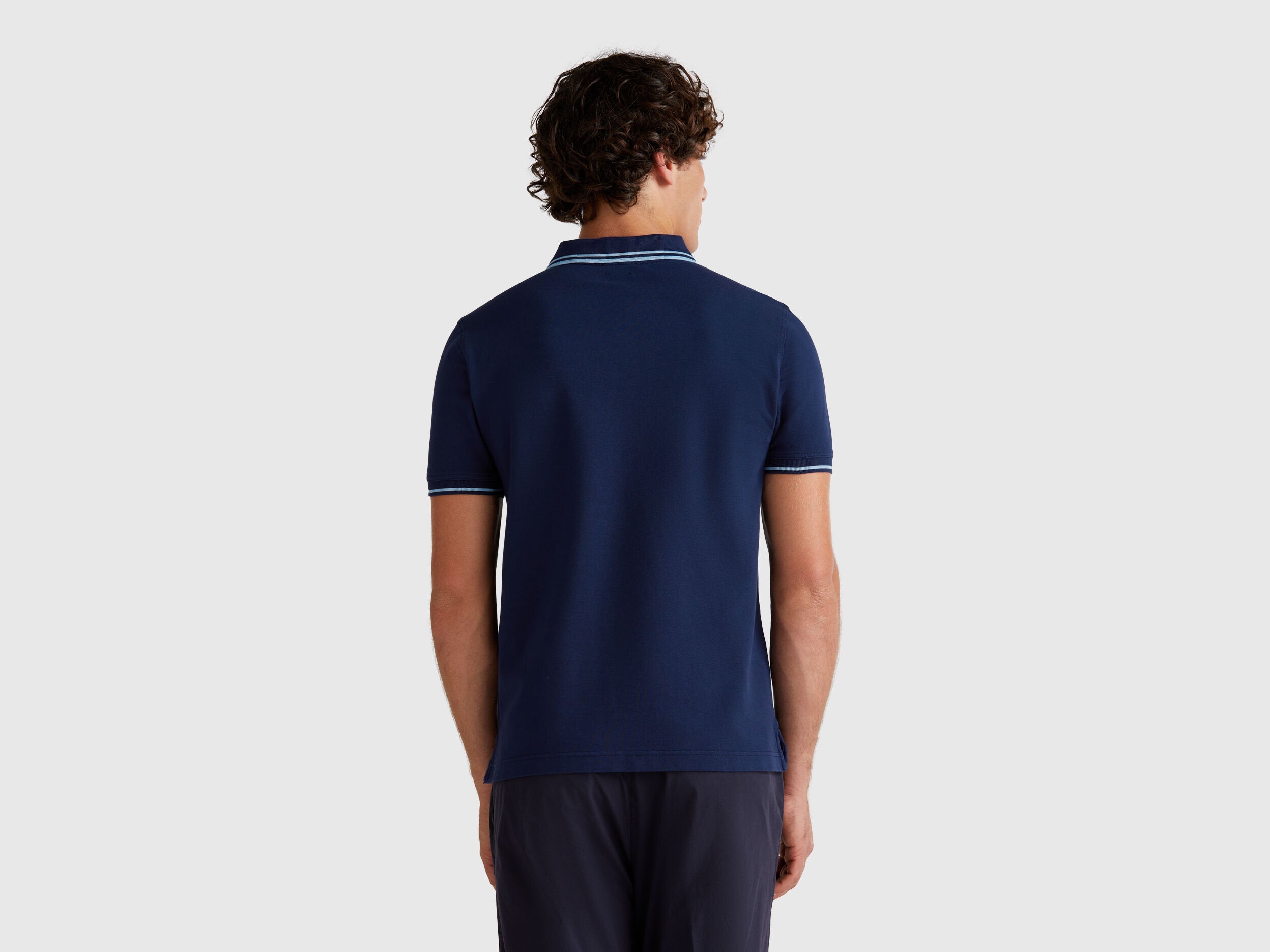 Benetton_Midnight Blue Slim Fit Polo_3F9HU302E_252_02