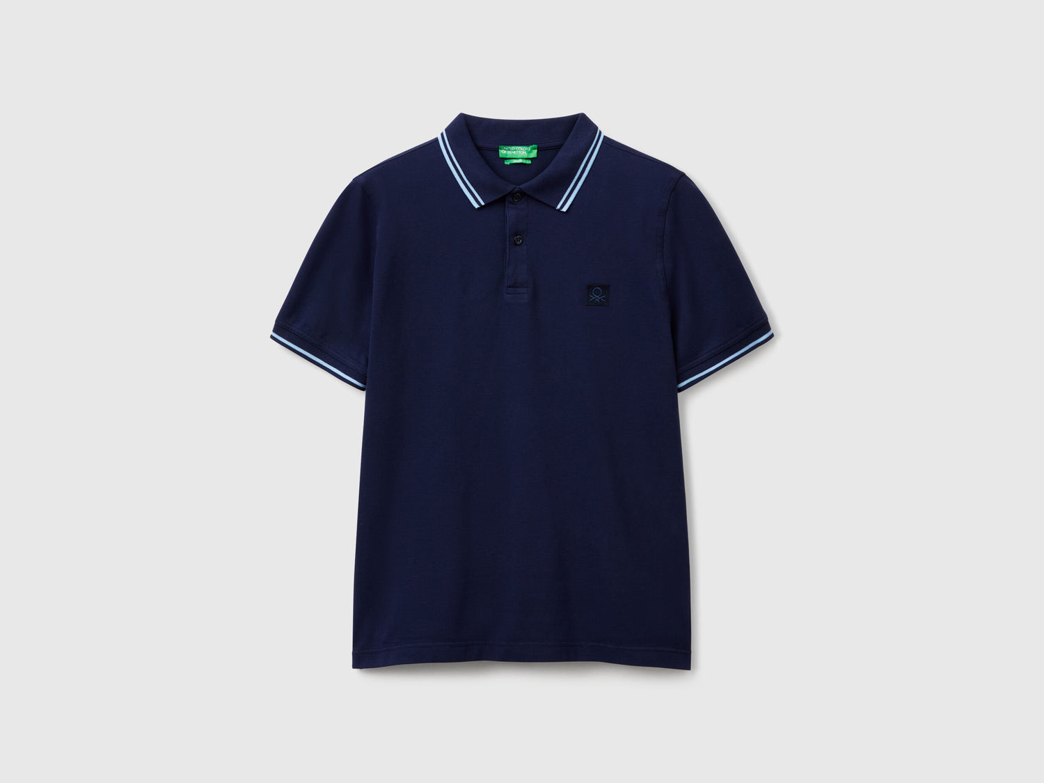 Benetton_Midnight Blue Slim Fit Polo_3F9HU302E_252_03