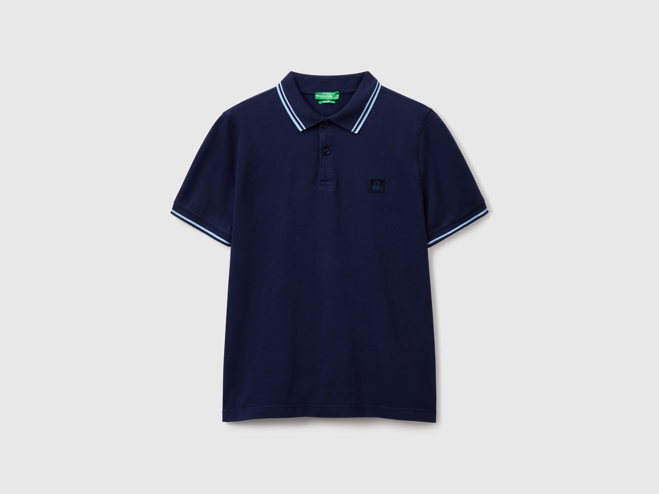 Benetton_Midnight Blue Slim Fit Polo_3F9HU302E_252_03
