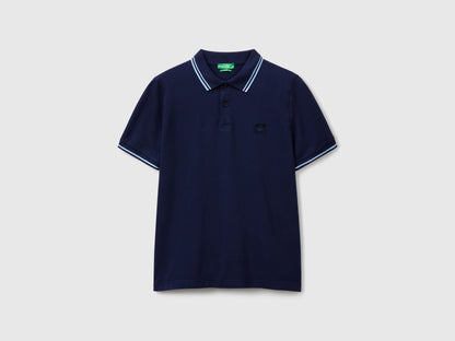 Benetton_Midnight Blue Slim Fit Polo_3F9HU302E_252_03