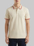 Benetton Beige Men Slim Fit Polo Shirt SKU: 3F9HU302W_752 Image 00