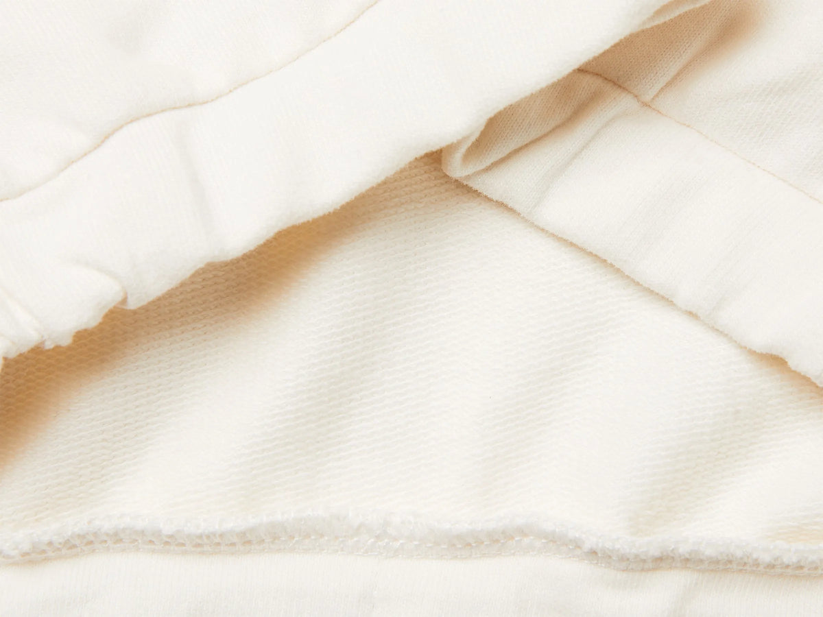 Benetton Creamy White Girls Sweatshirt with Lace and Embroidery SKU: 3F9VG10M2_00E Image 03