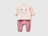 Benetton_Pink_Set with Animal Embroidery_3FTZAK01D_903_01