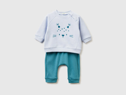 Benetton_Sky Blue_Set with Animal Embroidery_3FTZAK01D_904_01