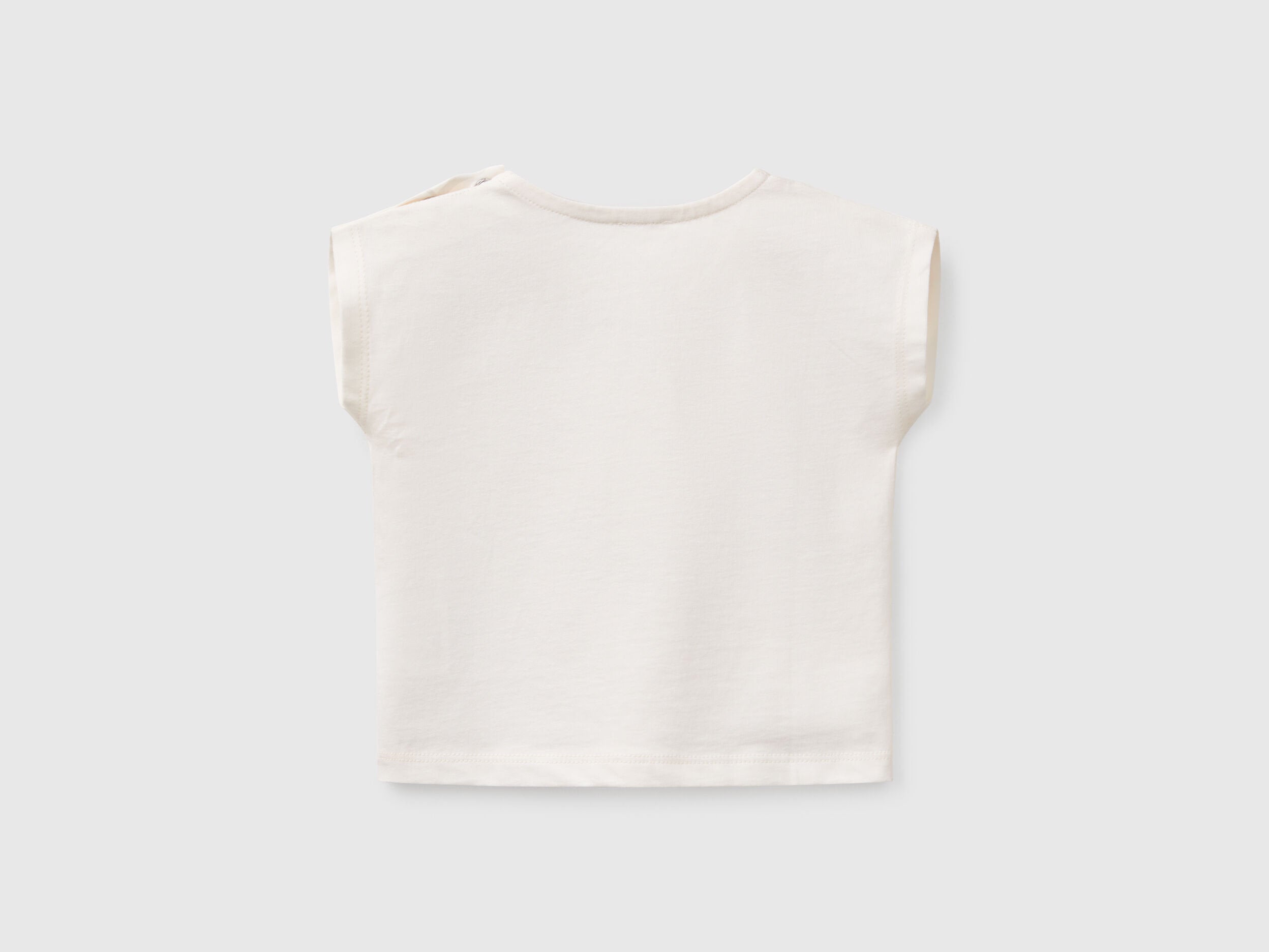 Benetton_Boxy Fit T-Shirt in Organic Cotton_3I1XA105X_0R2_02