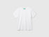 Benetton White Boys Short Sleeve T-Shirt Cotton SKU: 3I1XC109W_101 Image 01