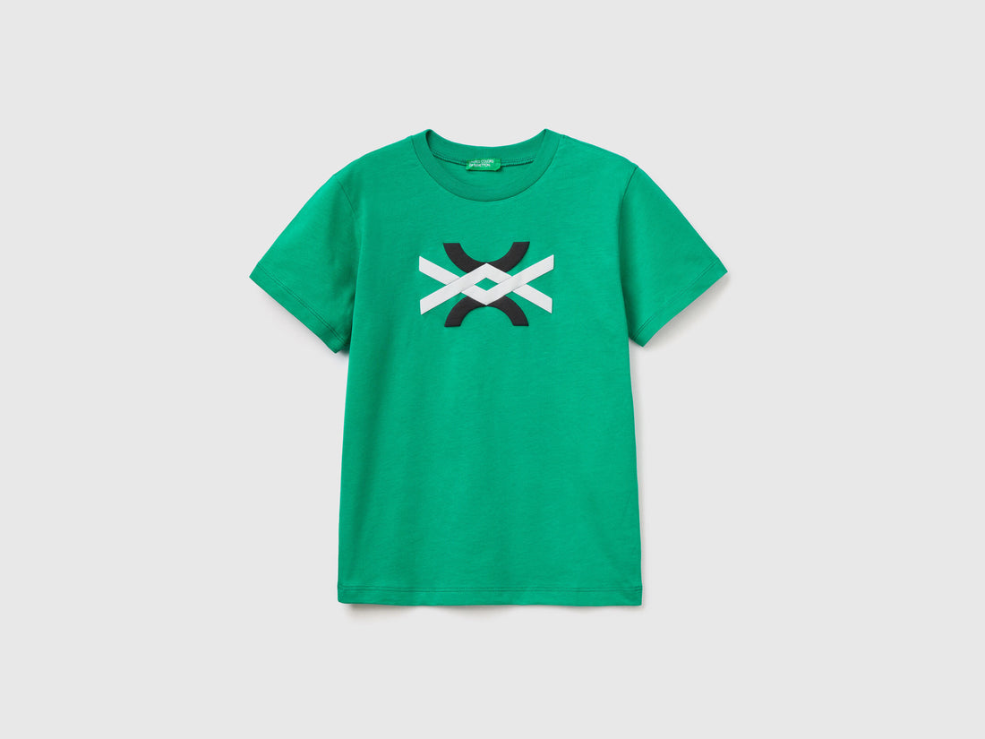 Organic Cotton T Shirt With Logo_3I1Xc10Bi_24B_01