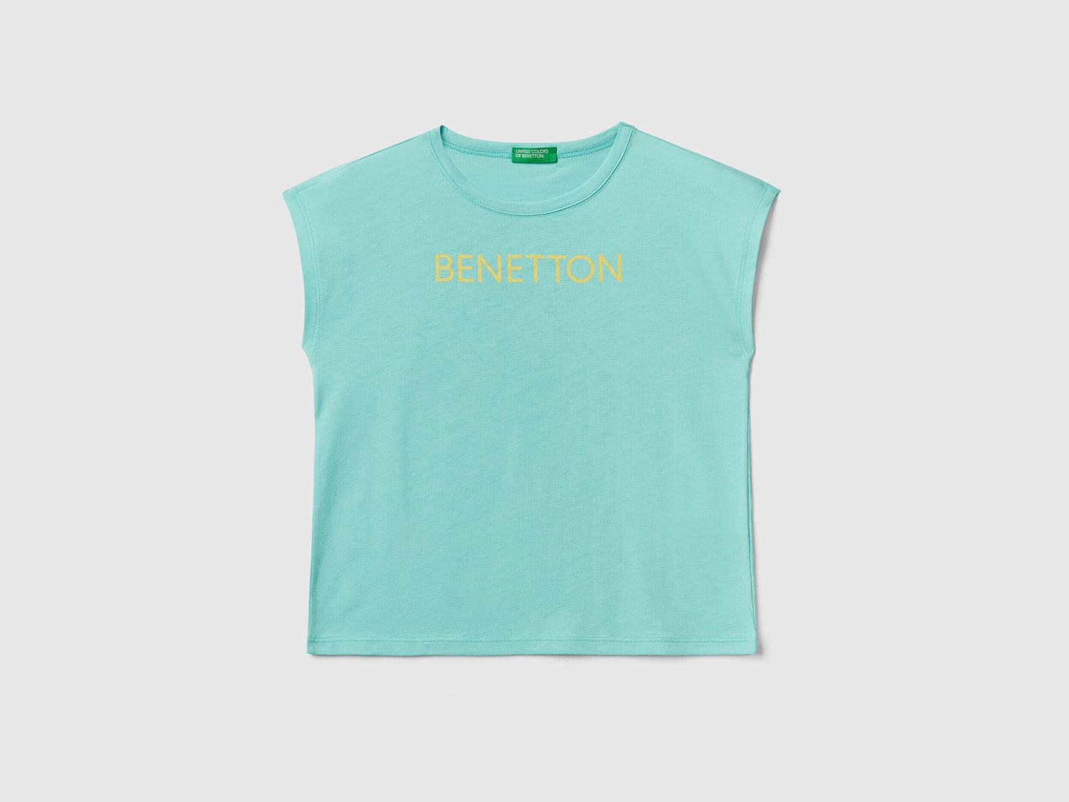 T Shirt With Glitter Print Logo_3I1Xc10C0_18T_01