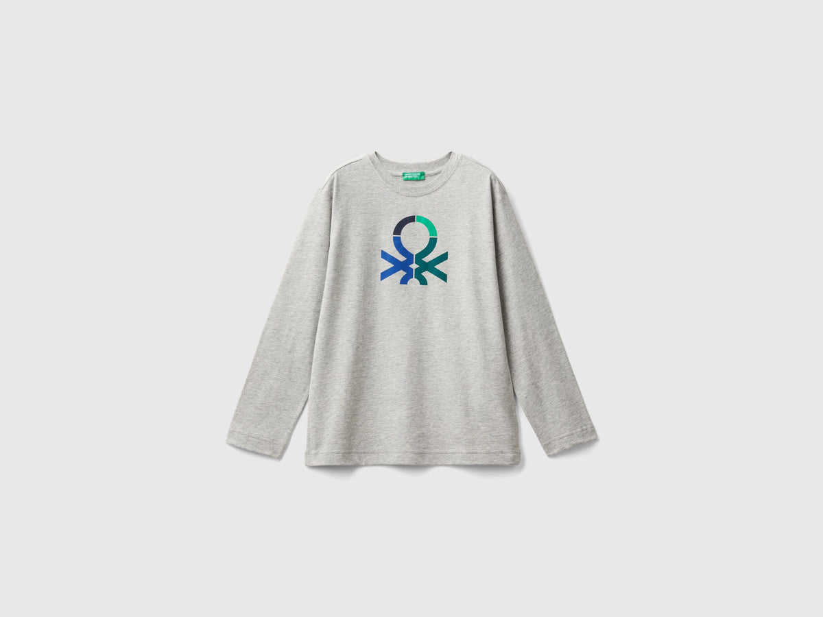 Long Sleeve 100% Organic Cotton T-Shirt_3I1XC10JN_501_01