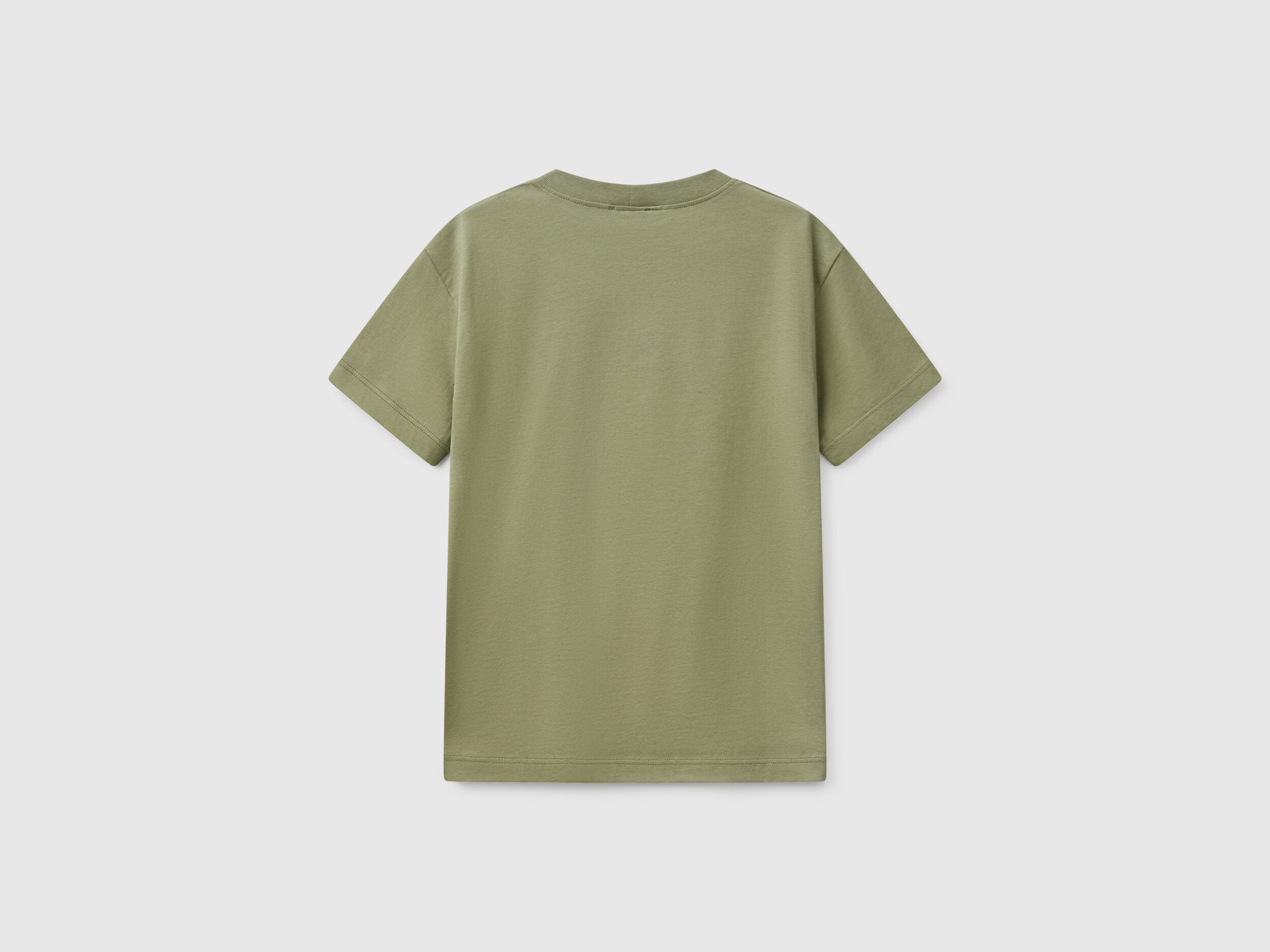 Benetton_Short Sleeve T-Shirt in 100% Cotton_3I1XC10N3_26K_02
