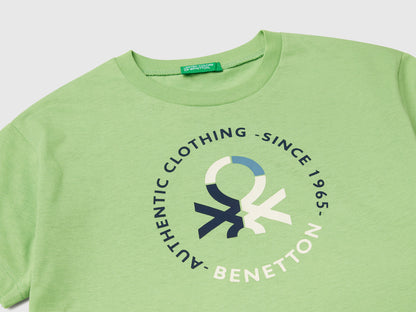 Benetton_Short Sleeve T-Shirt in 100% Cotton_3I1XC10N3_2P7_03
