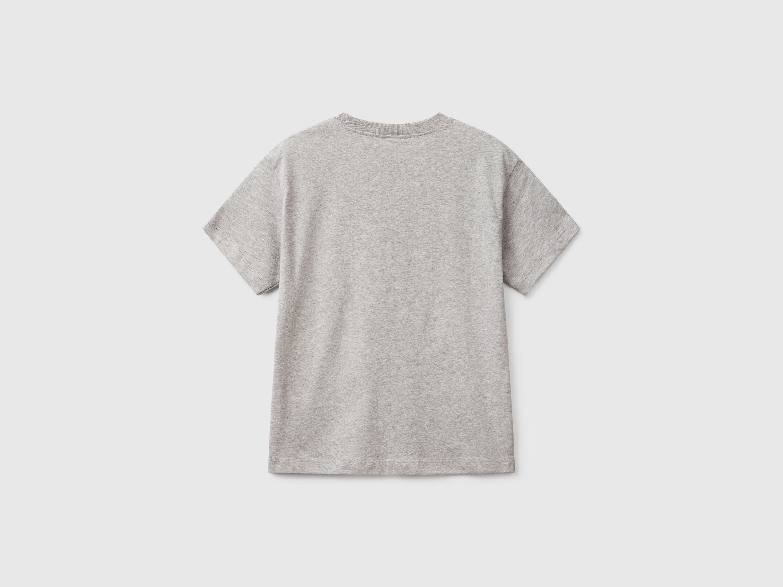 Benetton_Short Sleeve T-Shirt in 100% Cotton_3I1XC10N3_501_02