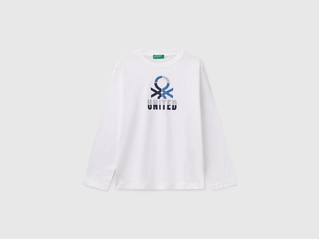 Benetton_Organic Cotton T-Shirt_3I1XC10N5_101_01