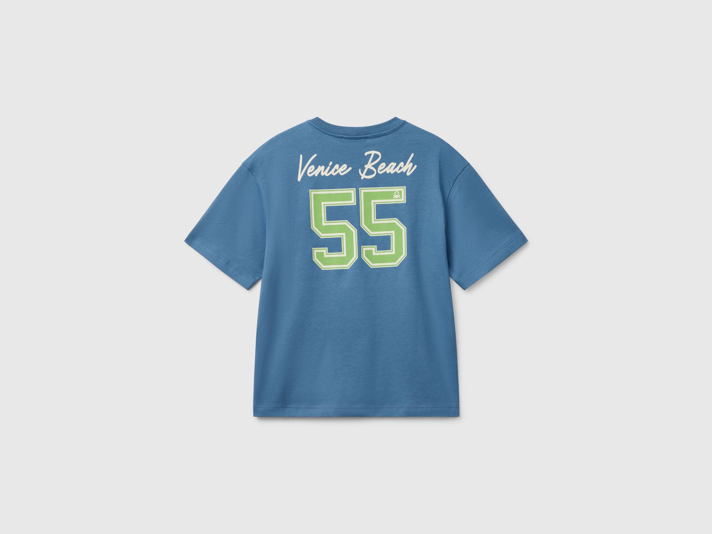 Benetton_Short Sleeve T-Shirt in Organic Cotton_3I1XC10O4_11W_02