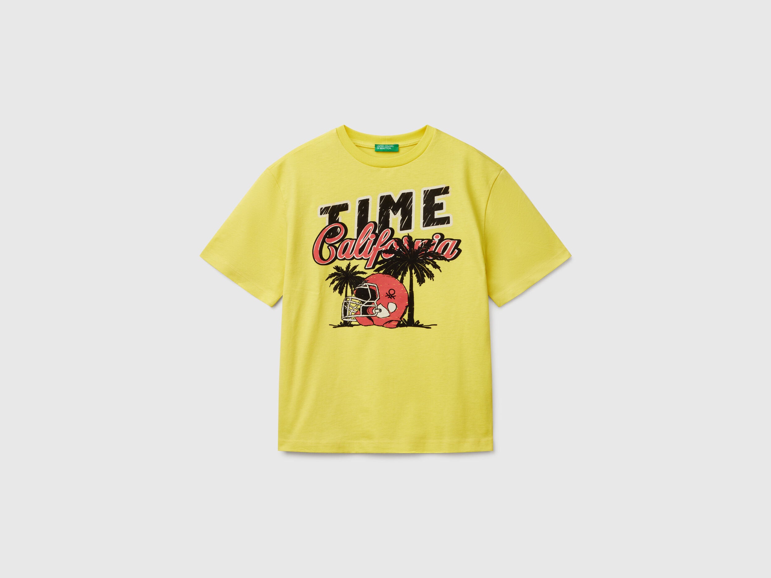 Benetton_Short Sleeve T-Shirt in Organic Cotton_3I1XC10O4_1T1_01