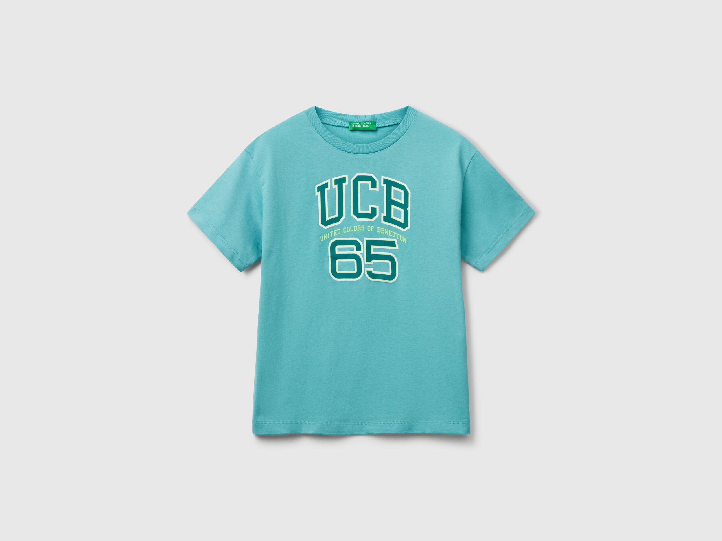 Benetton_T-Shirt with Logo_3I1XC10OO_08N_01