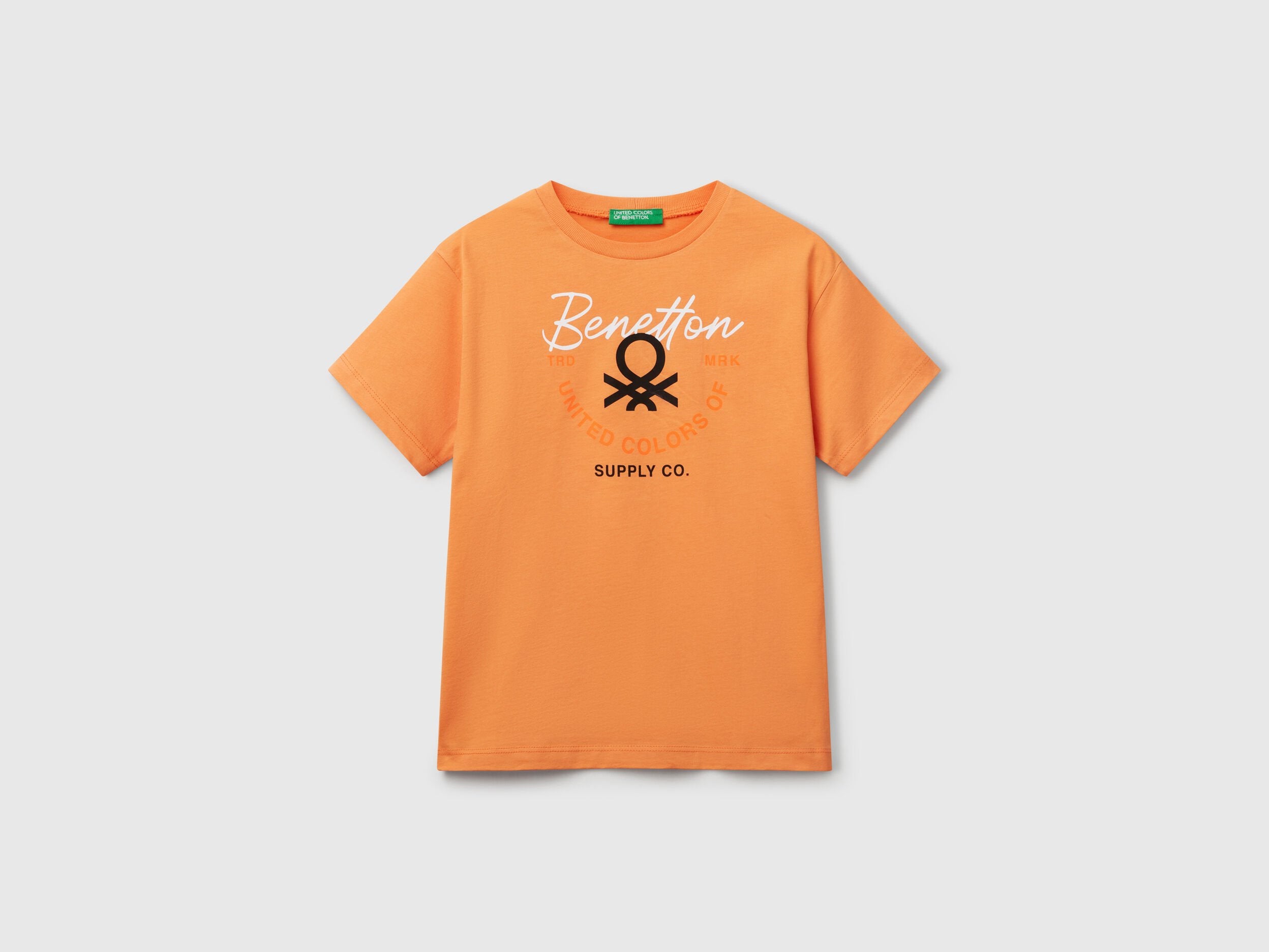 Benetton_T-Shirt with Logo_3I1XC10OO_2L2_01