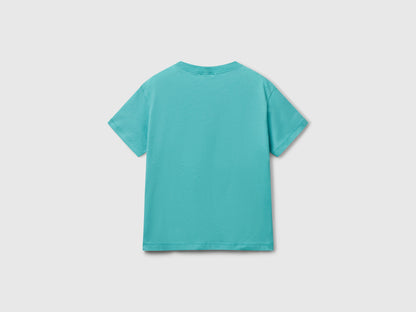 Benetton_Cotton T-Shirt with Print_3I1XC10P7_08N_02
