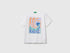 Benetton_Cotton T-Shirt with Print_3I1XC10P7_101_01