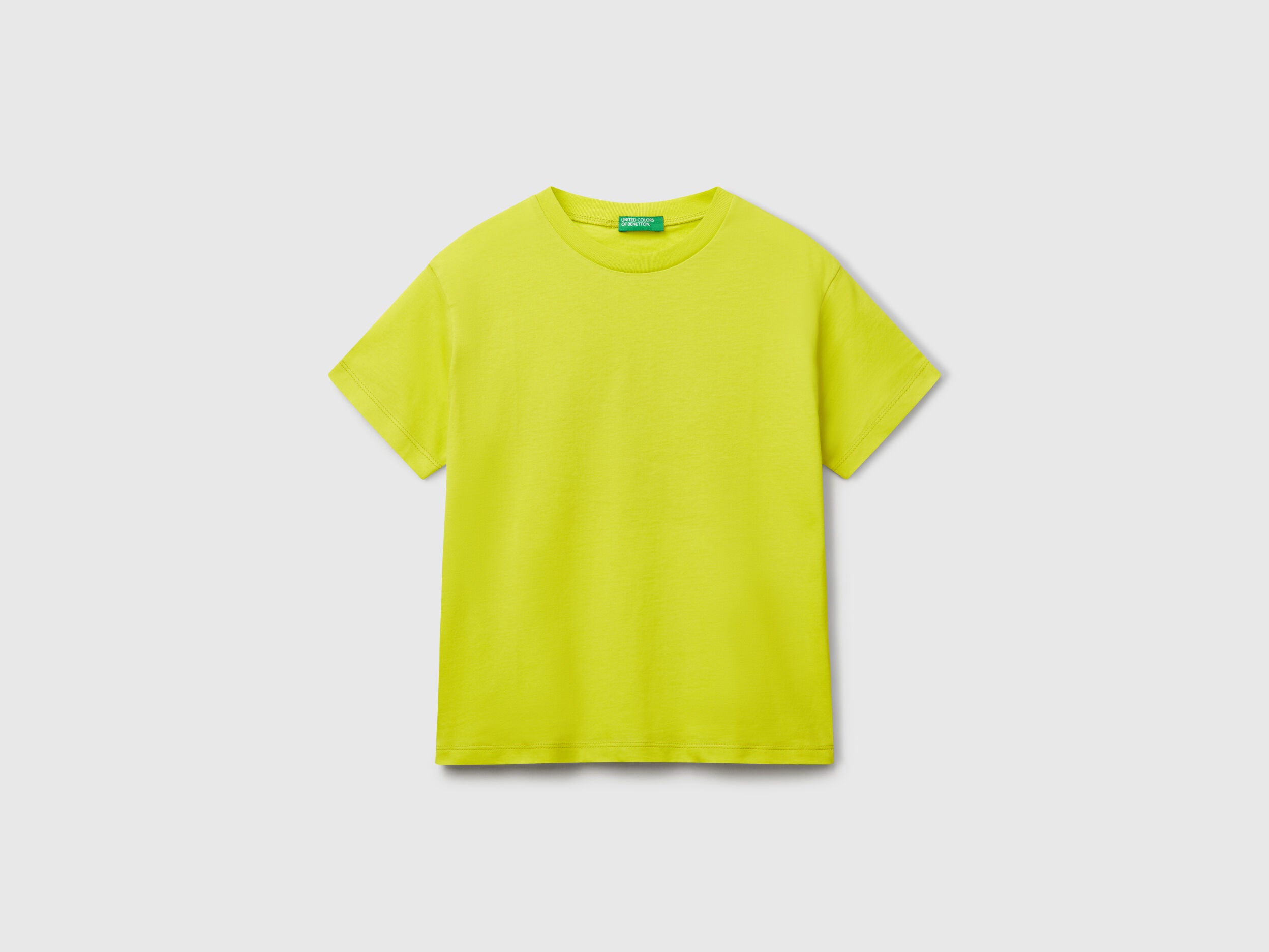 Benetton_Cotton T-Shirt with Print_3I1XC10P7_29B_01