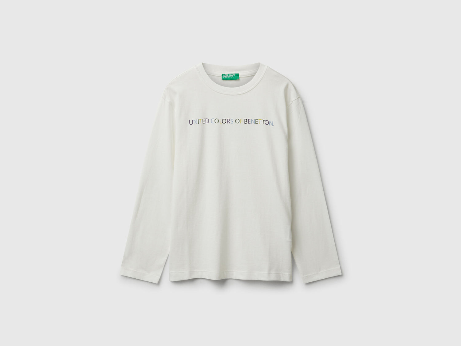 Benetton_Creamy White_Cotton T-Shirt_3I1XC10Q3_074_01