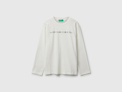 Benetton_Creamy White_Cotton T-Shirt_3I1XC10Q3_074_01
