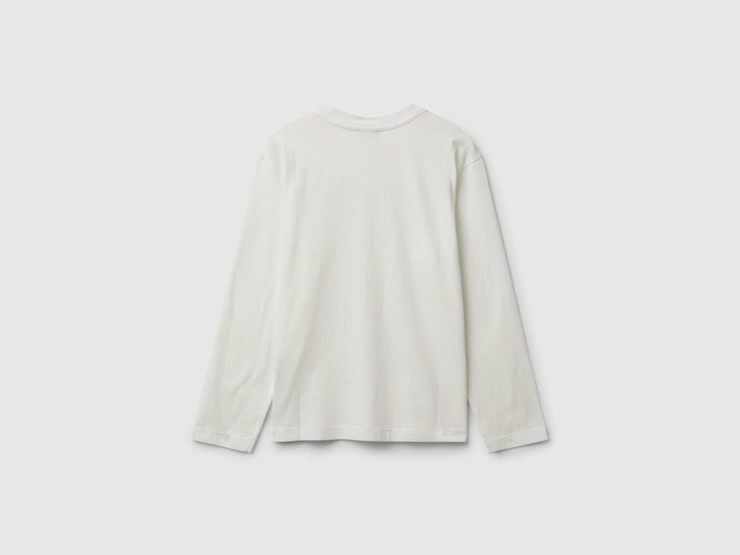 Benetton_Creamy White_Cotton T-Shirt_3I1XC10Q3_074_02