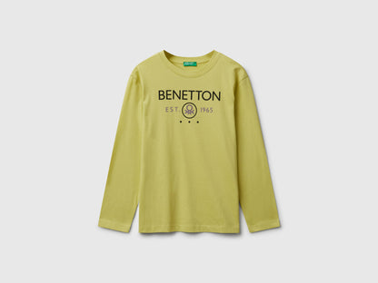 Benetton_Yellow_Cotton T-Shirt_3I1XC10Q3_0Y6_01