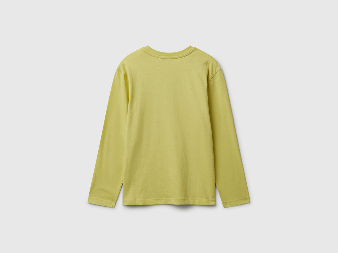 Benetton_Yellow_Cotton T-Shirt_3I1XC10Q3_0Y6_02