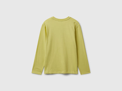 Benetton_Yellow_Cotton T-Shirt_3I1XC10Q3_0Y6_02