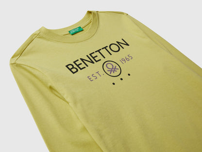 Benetton_Yellow_Cotton T-Shirt_3I1XC10Q3_0Y6_03