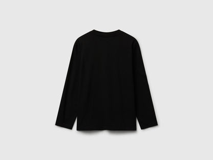Benetton_Black_Cotton T-Shirt_3I1XC10Q3_100_02
