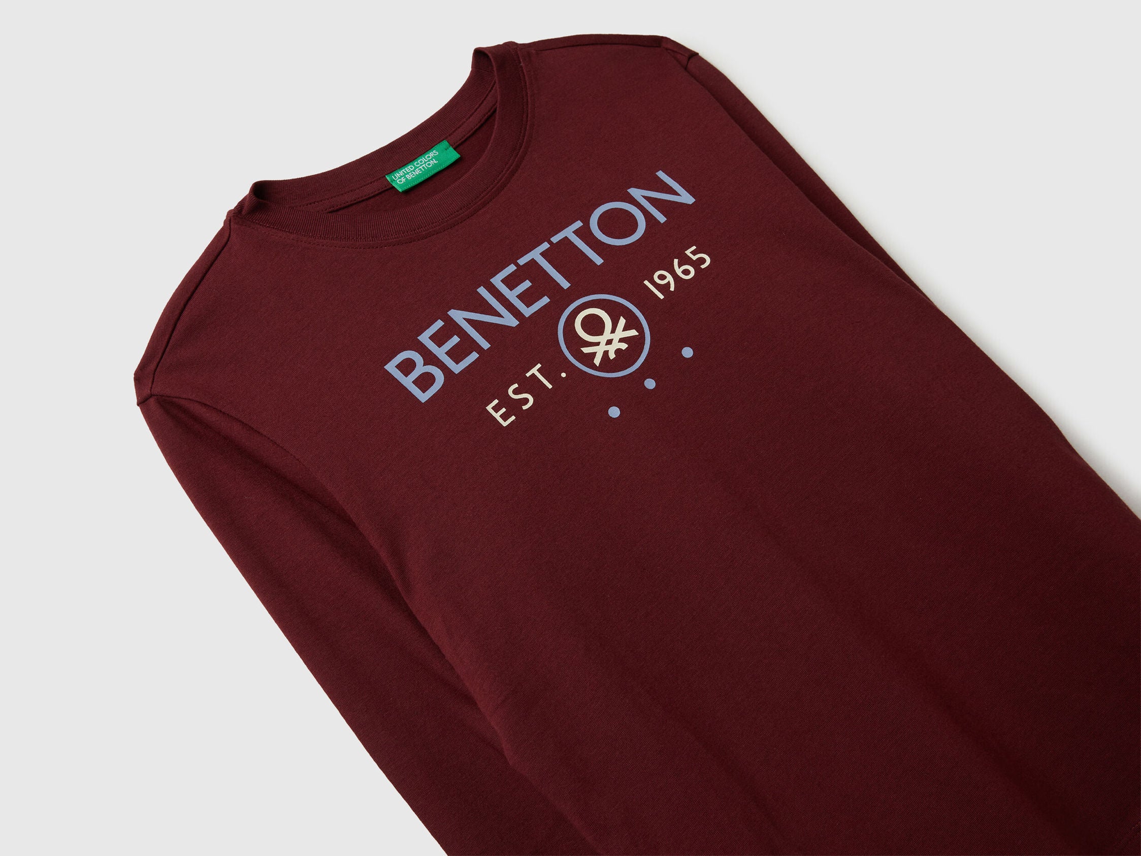 Benetton_Burgundy_Cotton T-Shirt_3I1XC10Q3_129_03
