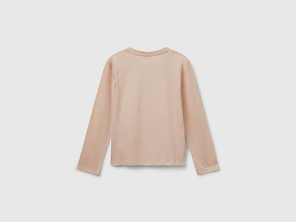 Benetton_Soft Pink_Cotton T-Shirt with Sequins_3I1XC10QJ_12U_02