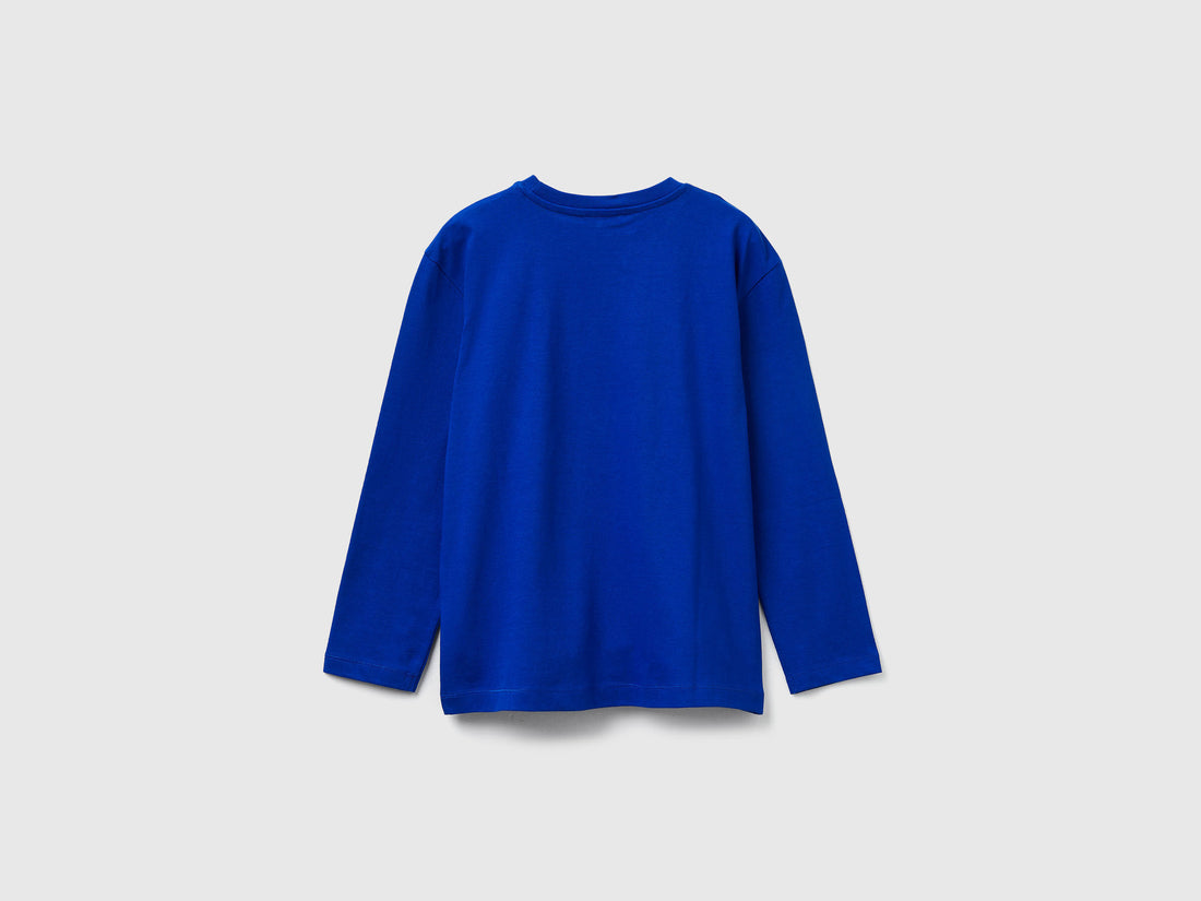 Benetton_Bright Blue_T-Shirt with Print_3I1XC10QR_19R_02