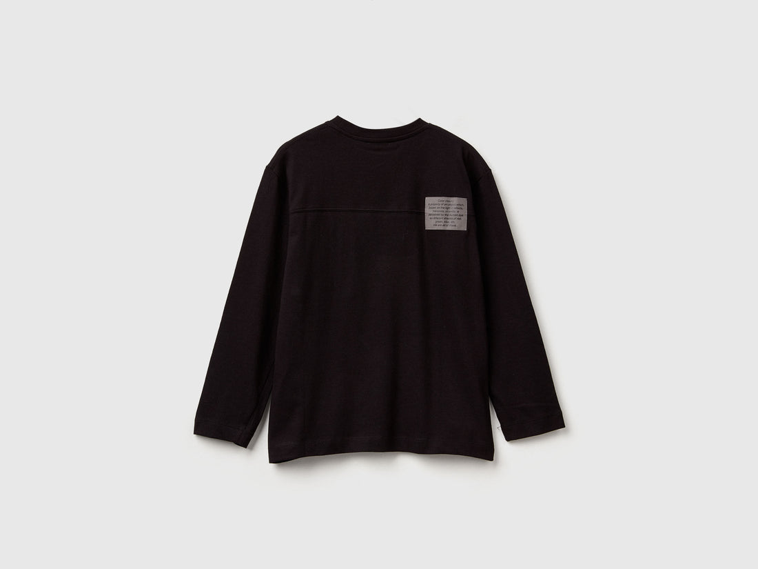 Benetton_Black_T-Shirt with Bold Print_3I1XC10QS_100_02