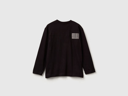 Benetton_Black_T-Shirt with Bold Print_3I1XC10QS_100_02