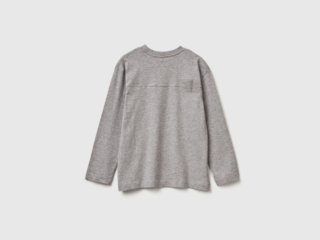 Benetton_Light Gray_T-Shirt with Bold Print_3I1XC10QS_501_02