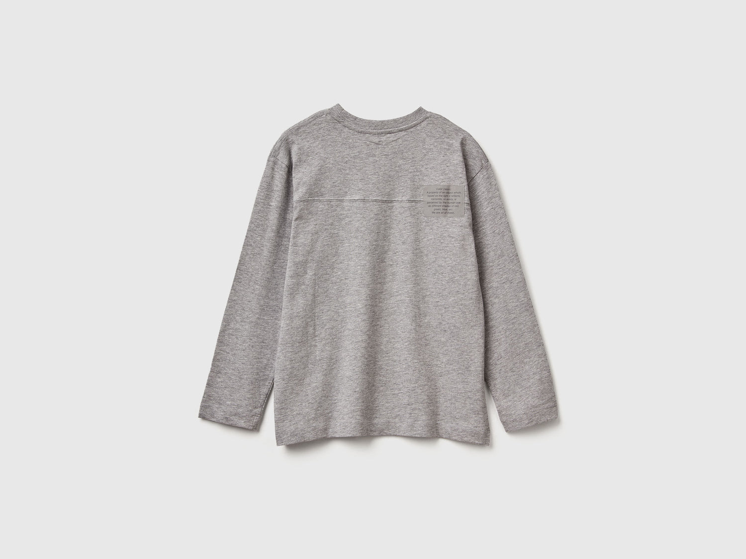 Benetton_Light Gray_T-Shirt with Bold Print_3I1XC10QS_501_02