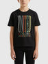 Benetton Black Boys T-Shirt with Logo SKU: 3I1XC10S4_100 Image 00