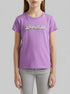 Benetton Violet Girls T-Shirt with Glitter Print SKU: 3I1XC10S6_03L Image 00